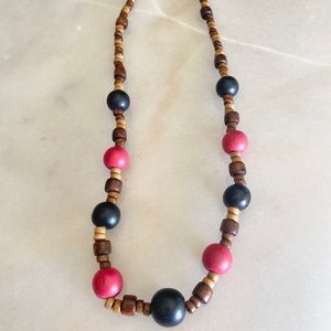 Dos Equis XX Wooden Beaded Necklace